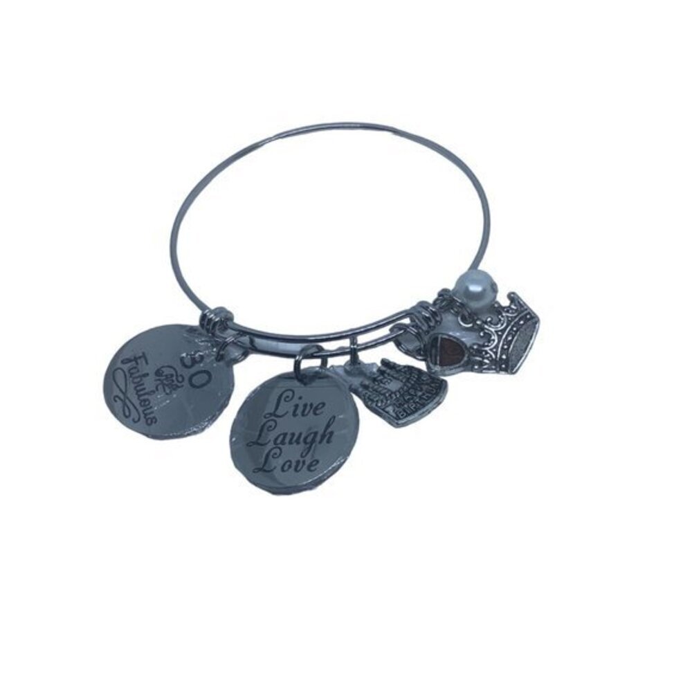 Women’s‎ Expandable Charm Bracelets 80th Birthday